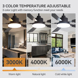 Nerova 48/52" 5-Blade Ceiling Fan With Light & Remote