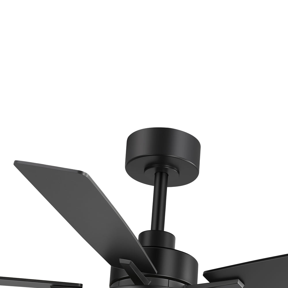 Ventari 52-Inch Black 5-Blade Ceiling Fan With Light & Remote