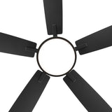 Ventari 52-Inch Black 5-Blade Ceiling Fan With Light & Remote