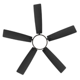 Ventari 52-Inch Black 5-Blade Ceiling Fan With Light & Remote