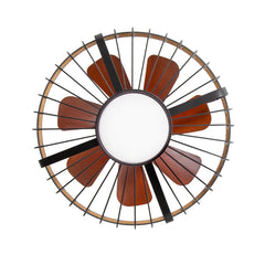 19.7-inch Indoor/Outdoor Waterproof Plug-in Ceiling Fan with LED Light and Remote, DC Motor, 7 ABS Blades, 3000K/4000K/5700K, Hook-Mounted,6"/10" Downrods Included