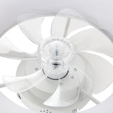 Brenon 19.3" White Low Profile Ceiling Fan With Light & Remote