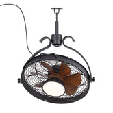 Briaris 23.6-Inch Hanging Outdoor Ceiling Fan With Light