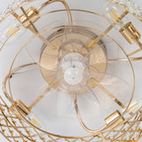 Rosmere 19" Caged Ceiling Fan With Light & Remote