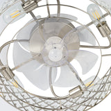 Rosmere 19" Caged Ceiling Fan With Light & Remote