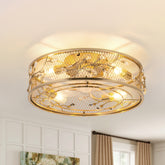 19in Low Profile Caged Ceiling Fan with Remote Control(7-blade)