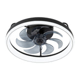 Emara 19-Inch Low Profile Caged Ceiling Fan With Light