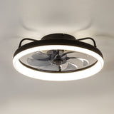 Emara 19-Inch Low Profile Caged Ceiling Fan With Light