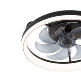 Emara 19-Inch Low Profile Caged Ceiling Fan With Light