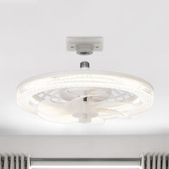 13-Inch Socket White LED Ceiling Fans with Lights and Remote