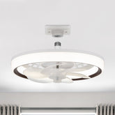 13-Inch Socket White LED Ceiling Fans with Lights and Remote