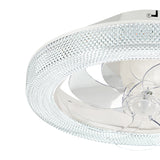 Fenelle 20-Inch Smart Flush Mount Ceiling Fan With Light