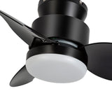 Galon 22-Inch Low Profile Small Ceiling Fan With Light & Remote