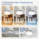 Galon 22-Inch Low Profile Small Ceiling Fan With Light & Remote