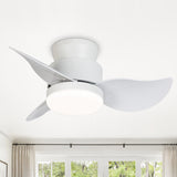 Galon 22-Inch Low Profile Small Ceiling Fan With Light & Remote