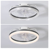 Korora 16" White Flush Mount Ceiling Fan With Light & Remote