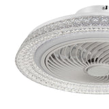 Lunora 18-Inch Smart Low Profile Enclosed Ceiling Fan With Light