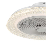 Lunora 18-Inch Smart Low Profile Enclosed Ceiling Fan With Light