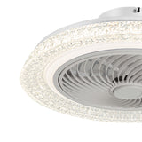 Lunora 18-Inch Smart Low Profile Enclosed Ceiling Fan With Light