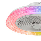 Lunora 18-Inch Smart Low Profile Enclosed Ceiling Fan With Light