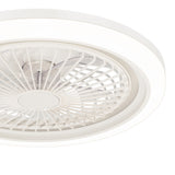 Marelle 19" Smart RGB Flush Mount Ceiling Fan With Dimmable Light