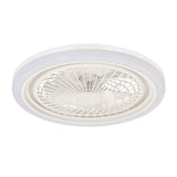 Marelle 19" Smart RGB Flush Mount Ceiling Fan With Dimmable Light