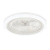 Marelle 19" Smart RGB Flush Mount Ceiling Fan With Dimmable Light