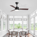 Quenora 42-Inch 3-Blade Ceiling Fan With Light & Remote