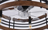 Pavon 20-Inch Caged Ceiling Fan With Light & Remote