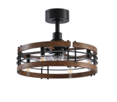 Pavon 20-Inch Caged Ceiling Fan With Light & Remote