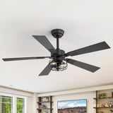 Brenara 48-Inch 5-Blade Ceiling Fan With Light & Remote
