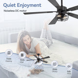 Brenara 48-Inch 5-Blade Ceiling Fan With Light & Remote
