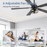 Brenara 48-Inch 5-Blade Ceiling Fan With Light & Remote