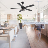 Brenara 48-Inch 5-Blade Ceiling Fan With Light & Remote