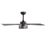 Bellova 48" Crystal Fandelier Ceiling Fan With Remote