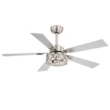 Bellova 48" Crystal Fandelier Ceiling Fan With Remote