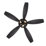 Orlena 48-Inch Crystal Fandelier Ceiling Fan With Light