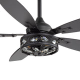Orlena 48-Inch Crystal Fandelier Ceiling Fan With Light