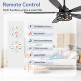 Orlena 48-Inch Crystal Fandelier Ceiling Fan With Light