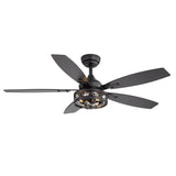 Orlena 48-Inch Crystal Fandelier Ceiling Fan With Light