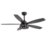 Orlena 48-Inch Crystal Fandelier Ceiling Fan With Light