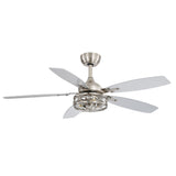Orlena 48-Inch Crystal Fandelier Ceiling Fan With Light