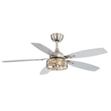 Orlena 48-Inch Crystal Fandelier Ceiling Fan With Light