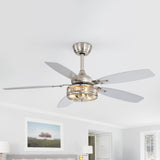 Orlena 48-Inch Crystal Fandelier Ceiling Fan With Light