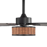 Briaron 48-Inch 5-Blade Ceiling Fan with Light & Remote
