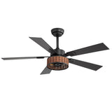 Briaron 48-Inch 5-Blade Ceiling Fan with Light & Remote