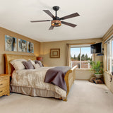 Briaron 48-Inch 5-Blade Ceiling Fan with Light & Remote