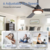 Brynis 48-Inch 3-Blade Ceiling Fan With Light