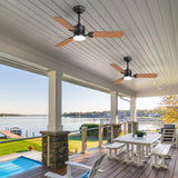Caselle 42" 3-Blade Ceiling Fan With LED Light & Remote