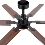 Drayis 46-Inch 6-Blade Ceiling Fan With Light, 2-Pack